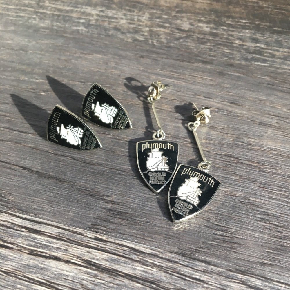 Plymouth earrings.